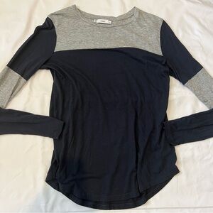Vince Colorblock Long Sleeve Tee Size XS